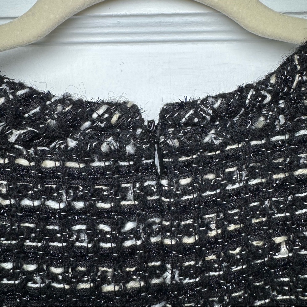 J. Crew Collection Black Label Tweed Career Dress Size 8 - Picture 9 of 13